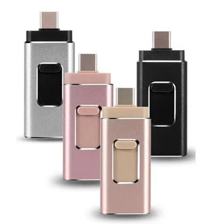 Universal 4-in-1 Flashdrive for Quick Filoverföring