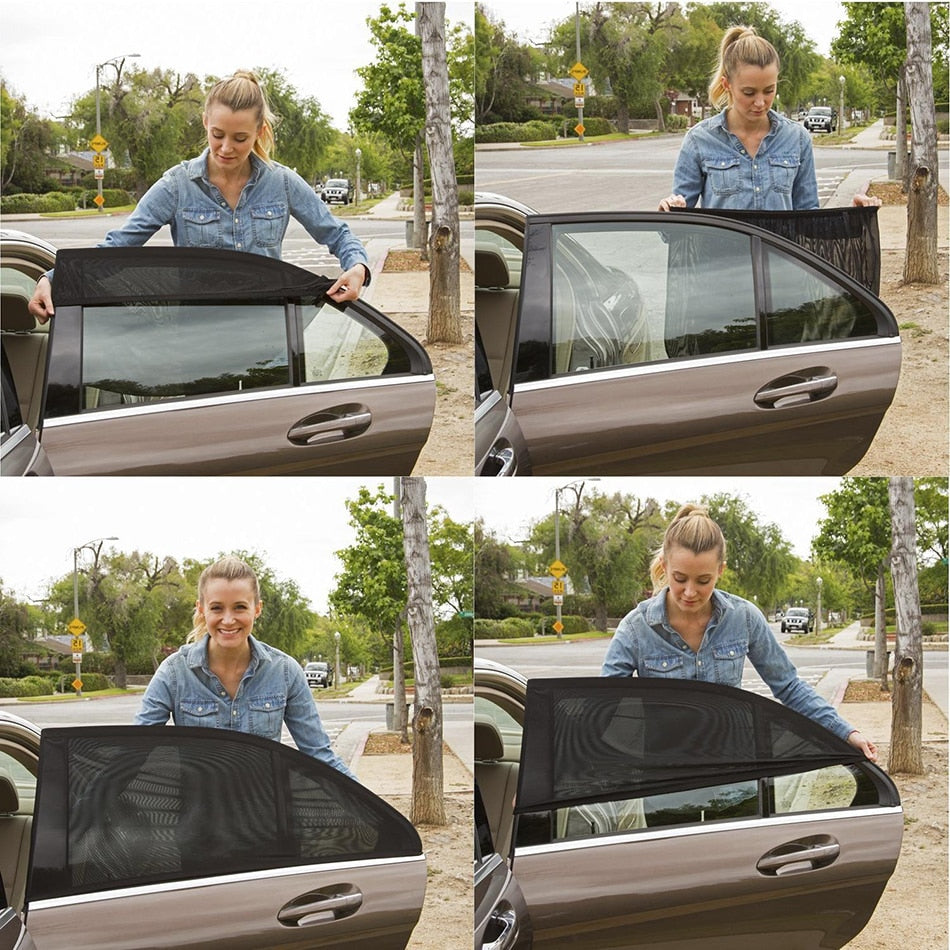 Universal car sun screen deks smile - cool car &amp; uv-skydd