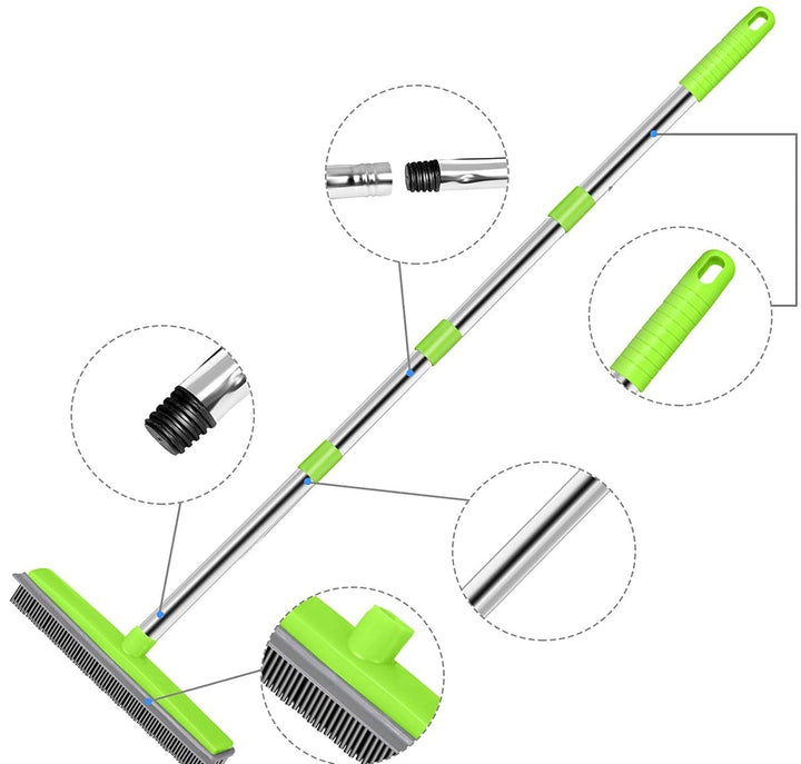 Universal Rubber Brush for Effective Pet Hair Removal