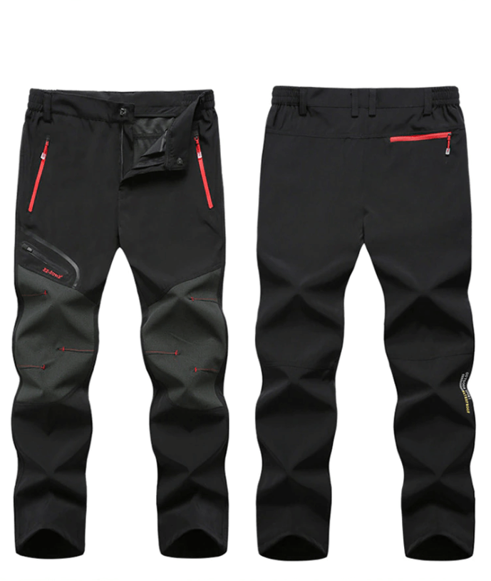 Men's Waterproof Convertible Hiking Trousers with Zip-Off Legs