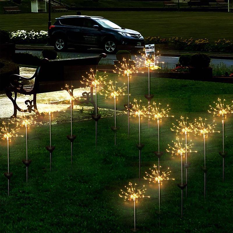 Waterproof Solcelledrevne Fireworks Hagelys - Väldigt Lyssterke and Decorative