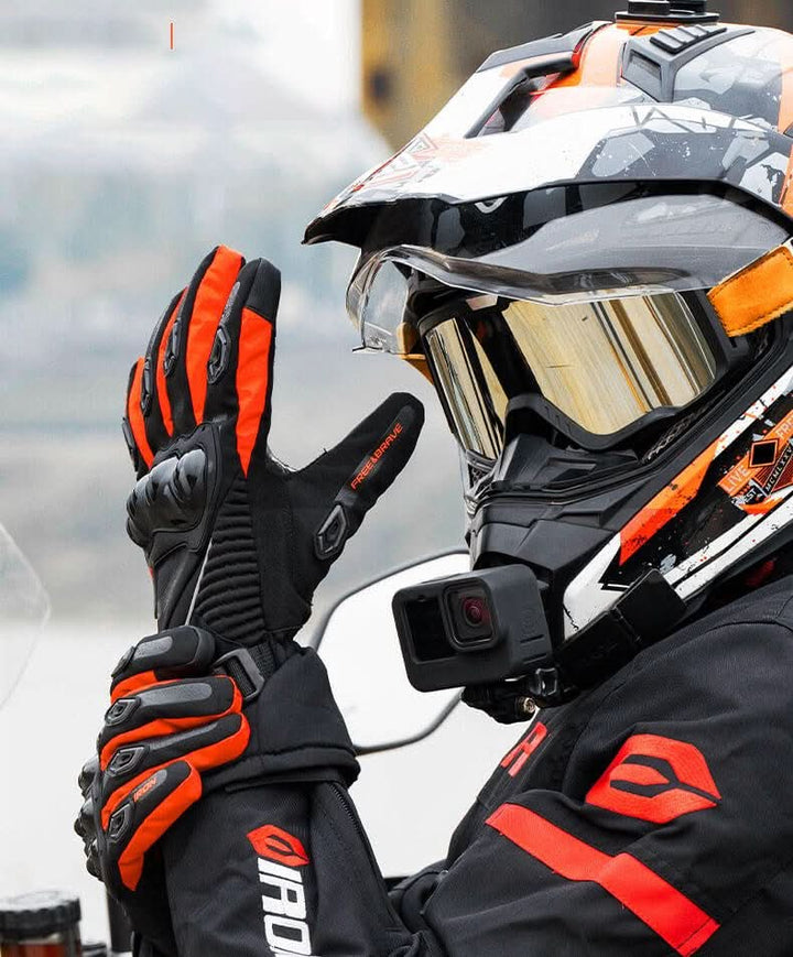 Warm Motorcycle Gloves for Men - Winter Insulated