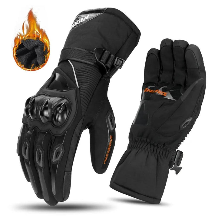 Warm Motorcycle Gloves for Men - Winter Insulated