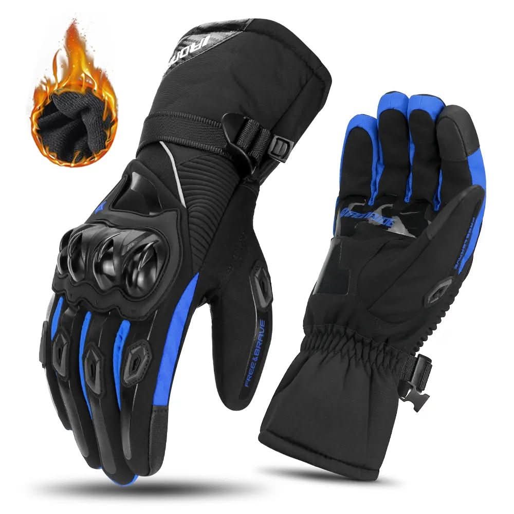 Warm Motorcycle Gloves for Men - Winter Insulated