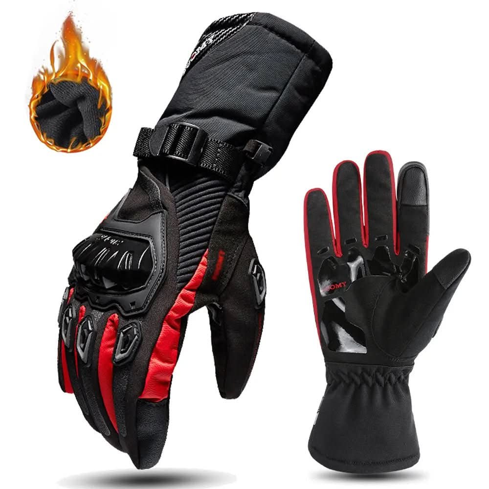 Warm Motorcycle Gloves for Men - Winter Insulated