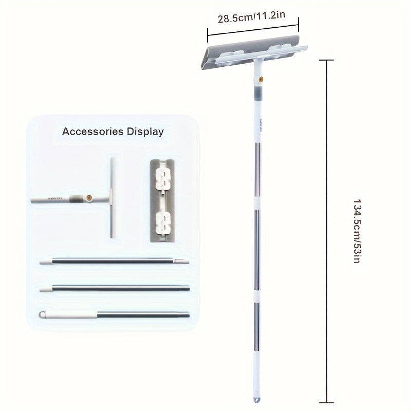 Vindusren notice: roter only head &amp; uttrekk naked handle for clean glass