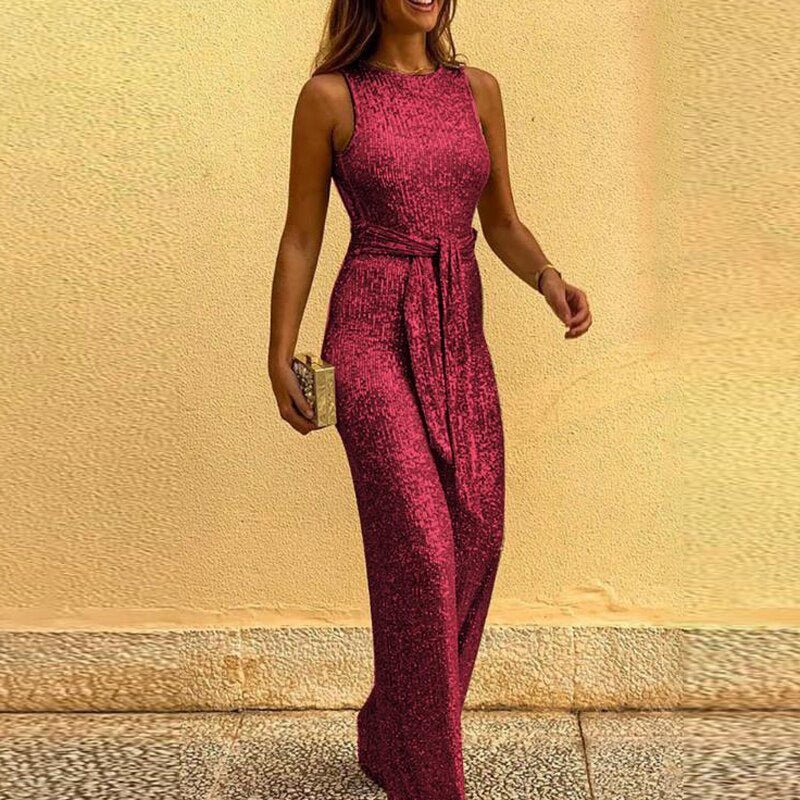 Women's Sequin Glitter Jumpsuit for Parties and Special Occasions